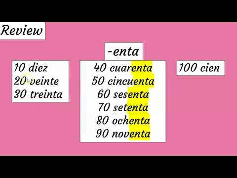 How to count by tens in Spanish