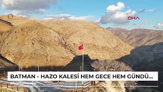 BATMAN - Hazo Kalesi hem gece hem gündüz görüntüsüyle dikkat çekiyor