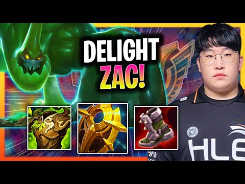 DELIGHT BRINGS BACK ZAC SUPPORT! | HLE Delight Plays Zac Support vs Rell!  Season 2024