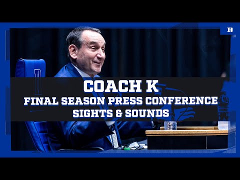 Coach K Final Season Press Conference: Sights & Sounds