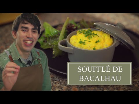 Salt Cod Soufflé, Lettuce Salad with Cashews and Raisins