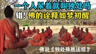 你认为一个人呆着就叫独处吗？大错！看佛陀的独到见解，让你恍然大悟！