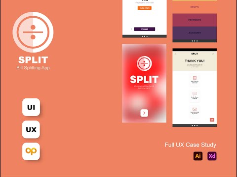 Split - Bill Splitting app UX case Study Prototype