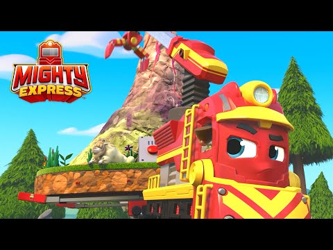 Giant Volcano Delivery | Mighty Express Clips | Cartoons for Kids