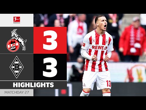 쾰른 VS 묀헨글라트바흐 3:3 분데스리가 스포츠하이라이트
