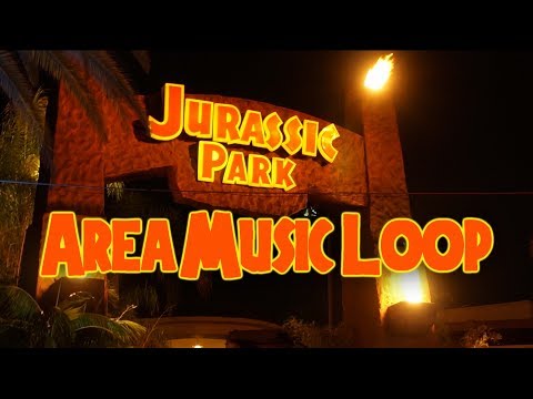 Jurassic Park Music Loop - Lower Lot - Universal Studios Hollywood [Full]