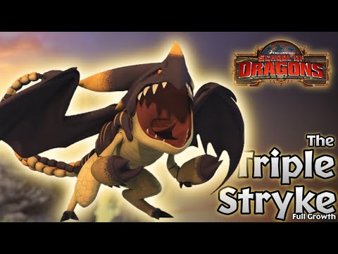The Triple Stryke - Full Growth (Baby, Teen/Adult, & Titan Stage) | School of Dragons