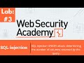 SQL Injection UNION Attack Determining The Number Of Columns Returned By The Query