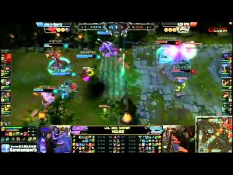 AHQ MrAlbis Lulu VS TPA Bebe Teemo Highlights   2014 LNL W9 MUST SEE