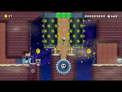 飛び出せ ! キャニオンジャンプ -Canyon Jump- by マンチョフ - Super Mario Maker 2 - No Commentary 1by