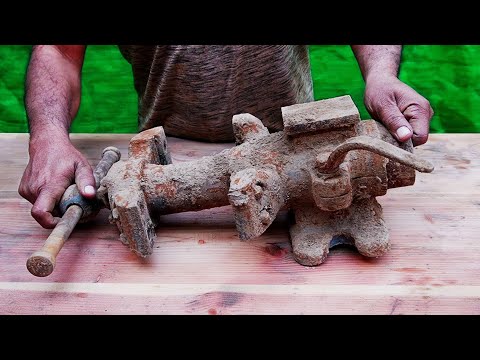 Rusted Huge Vino Vise Restoration : Perfect Restoration