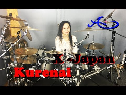 X - JAPAN - Kurenai(紅) drum cover by Ami Kim (#29) Video
