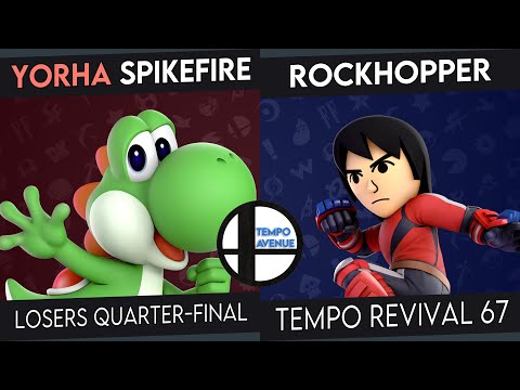 Tempo Revival 67 - Spikefire (Yoshi) Vs. Rockhopper (Mii Brawler) - Losers Quarters - Smash Ultimate