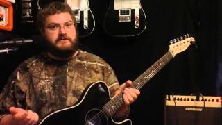 Video thumbnail for Fender Telecoustic review and demo using Fishman Loudbox Mini by Defcon Clark