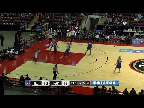 Raptors Delon Wright, Norman Powell team up for alley-oop in the 905!