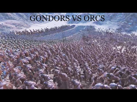 5100 GONDOR SOLDIERS VS 20000 ORCS | ULTIMATE EPIC BATTLE SIMULATOR