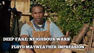 'ITVX's DEEP FAKE: NEIGHBOUR WARS' Travis Jay becomes Floyd #floydmayweather #matthewmcconaughey