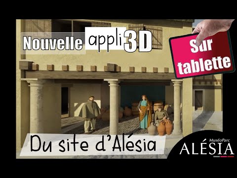 Nouvelle application 3D sur le site des vestiges gallo-romains d'Alésia