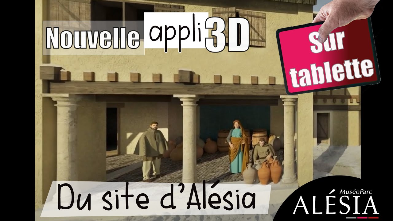 Nouvelle application 3D sur le site des vestiges gallo-romains d&#39;Alésia