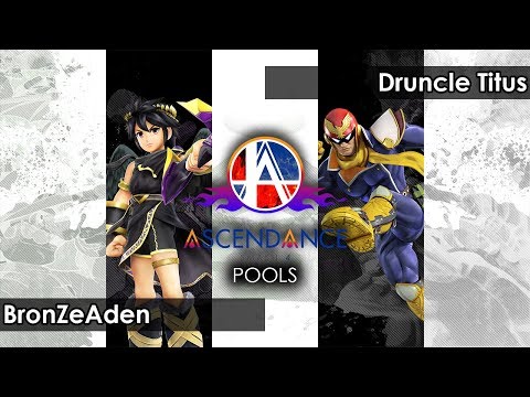 Smash 4: BronZeAden (Dark  Pit) V Druncle Titus (Captain Falcon) - Ascendance 67 Tournament SSB4