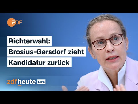 Verfassungsgericht: Warum Brosius-Gersdorf verzichtet & die Folgen für die Koalition | ZDFheute live