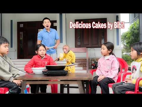 Bibi buys flour to make cakes and invites his friends to eat!