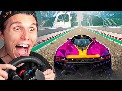 Dieses Auto fährt 650kmh auf der XXL Sprungschanze | BeamNG