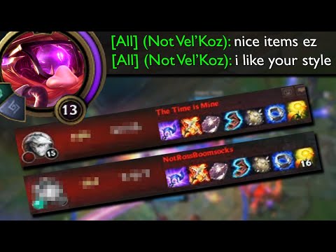 Vel'Koz but it's Definitely Not Vel'Koz so I just copy the enemy's build