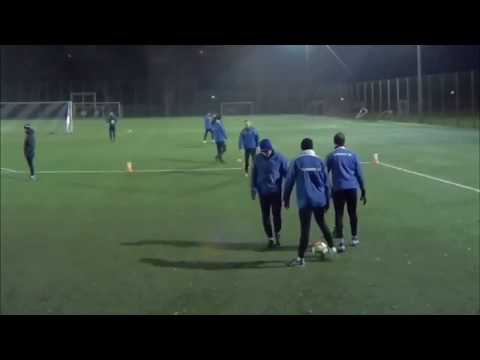 Fussballtraining - Schnelligkeitsübung mit Ball und Farbreizen