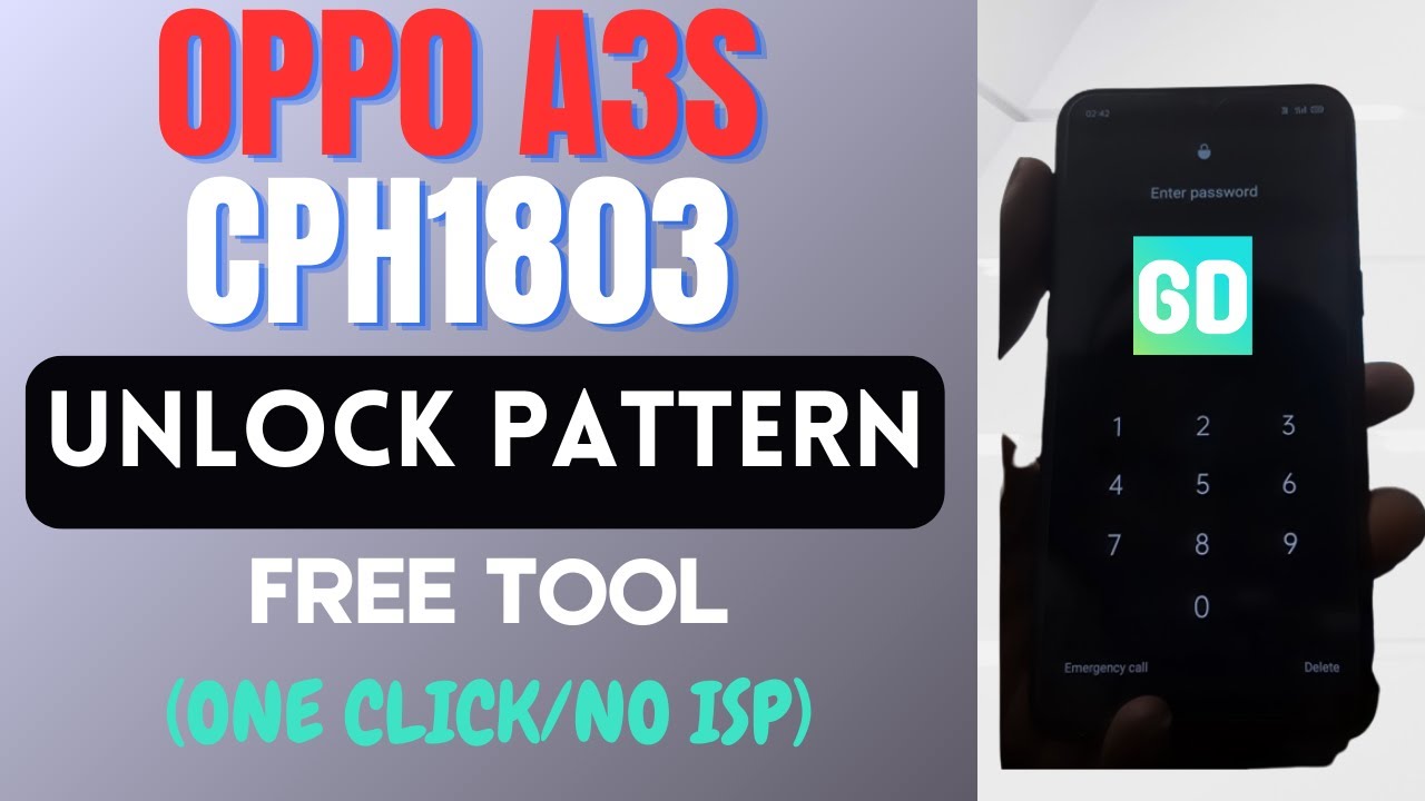 Oppo A3s (CPH1803) Pattern password Screen & FRP Unlock | Free Tool | Qualcomm BFT Tool (No ISP)