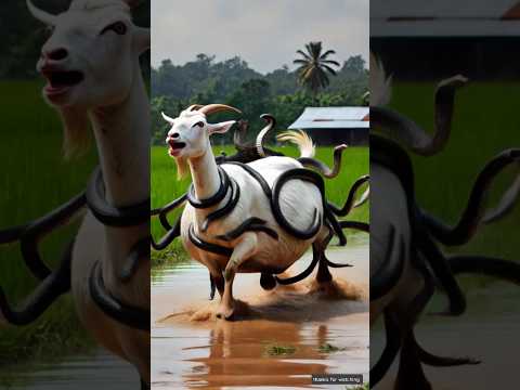 Goat attacked by million of snakes 😭 #got #animals #snacks