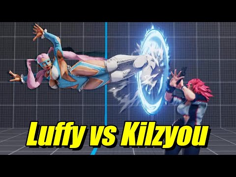 Street Fighter V: Kilzyou (Poison) VS Luffy (R. Mika)