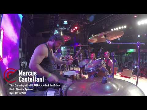 Drumming with Marcus Castellani - Dissident Agressor Live Feb/2020
