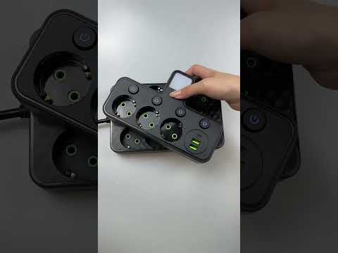 Сетевой фильтр-тройник с подсветкой без провода, 3 розетки, 2 USB, 1 Type-C раздельные выключатели 2500 Вт KA - фото 1 - id-p2376080533