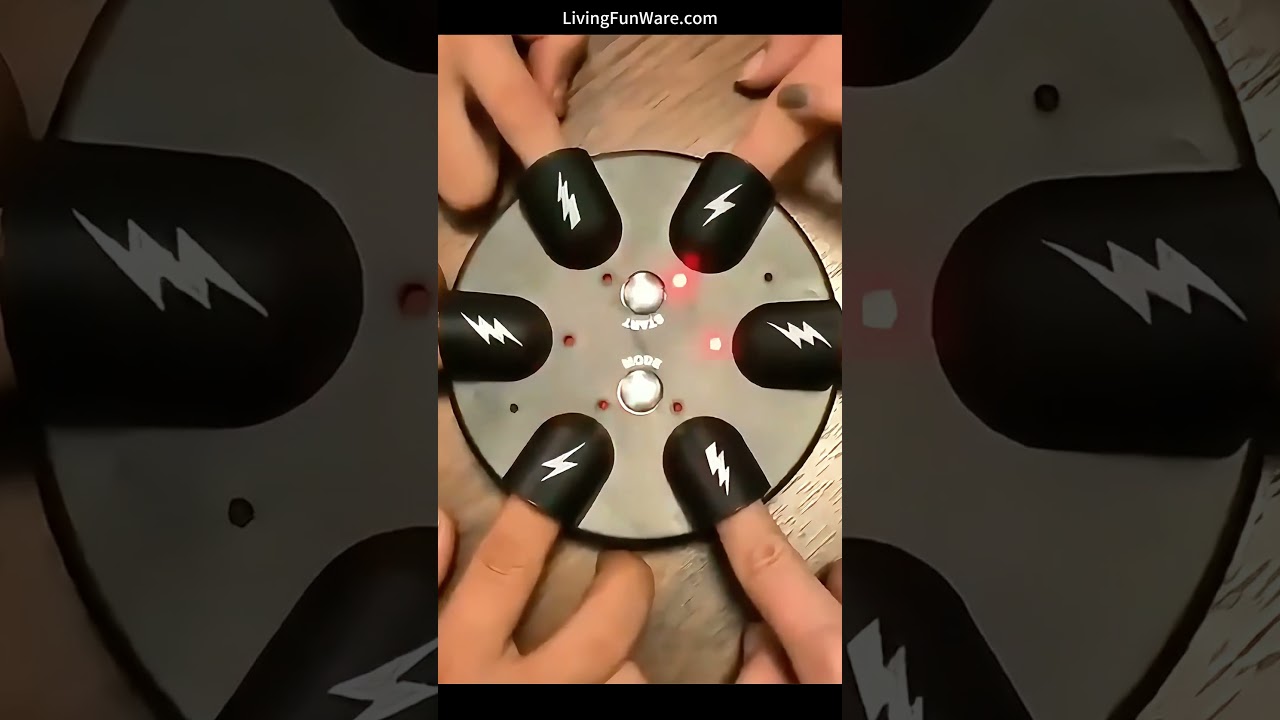 Mini Lucky Electric Shock Finger: Prankster's Lie Detector, Party Game Toy for Funny Stress Relief.