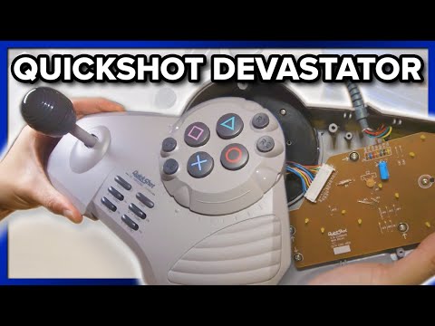 Quickshot Devastator Playstation Joystick | A cheap fightstick from a bygone era!