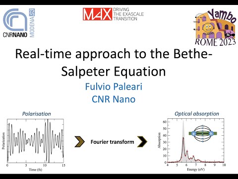 Real time approach to the Bethe-Salpeter equation