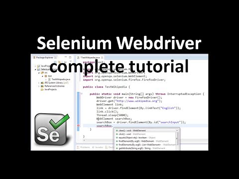 Selenium WebDriver tutorial