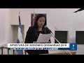 DISCURSO DE OVELAR EN LA APERTURA DE SESIONES