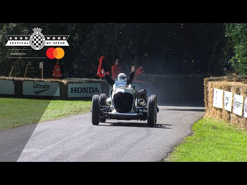 Jay Leno drives the mighty Napier-Railton at Goodwood