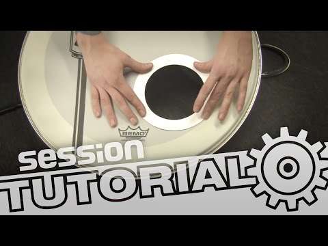 Bassdrum-Sound - Ein Loch ins Bassdrum-Fell schneiden und die Bassdrum dämpfen | session Tutorial