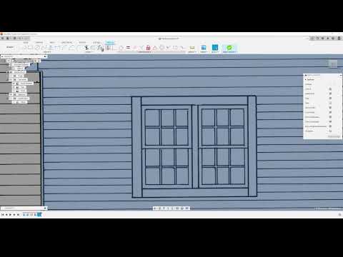 Fusion 360 Tutorial Video - Basic sketching and modeling a house.