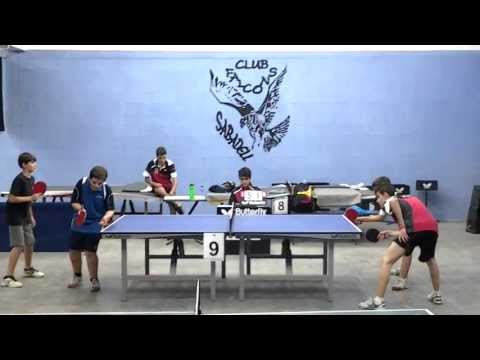 3ª Jornada Lliga 2ªB Provincial Tennis Taula Club Falcons Sabadell vs CTT Lluïsos de Gràcia