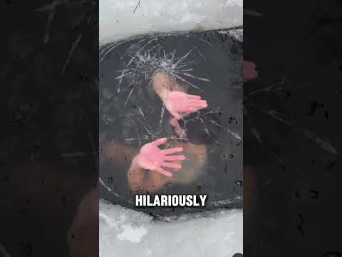 Why You Should Never Swim Under Ice . . .  #shorts #skills (@mikhailsereda_)