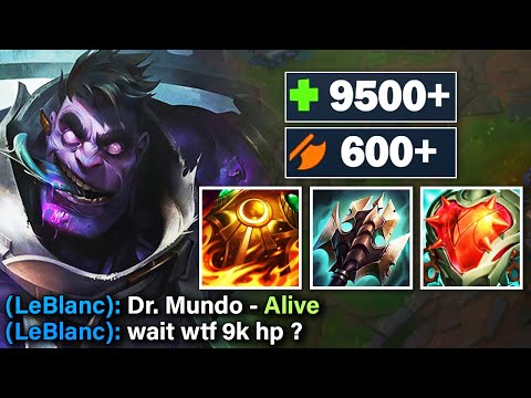 I stacked Infinite HP on MUNDO and bought EVERY ITEM that scaled with HP to become a GOD