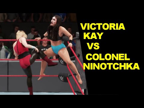 WWE 2K18 Victoria Kay vs Col Ninotchka - Submission Match