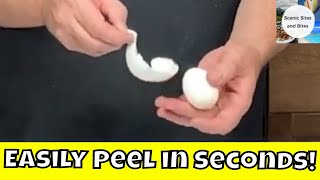 Perfect Easy To Peel Hard Boiled Eggs - Egg Shells Practically Fall Off!