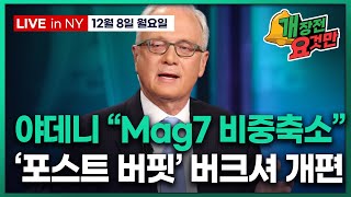 [개장전 요것만-12월8일] 테슬라 하향 | 금리 상승 이유 | 골드만 "12월 하반기부터 랠리" | IBM…