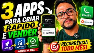 3 Apps pra você CRIAR Rápido e Vender na Kiwify [Low Ticket] Como Vender Na Internet
