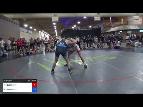 70 Kg Rnd Of 64 - Matthew Buck, West Coast Regional Training Center Vs Miles Harris, Western Color